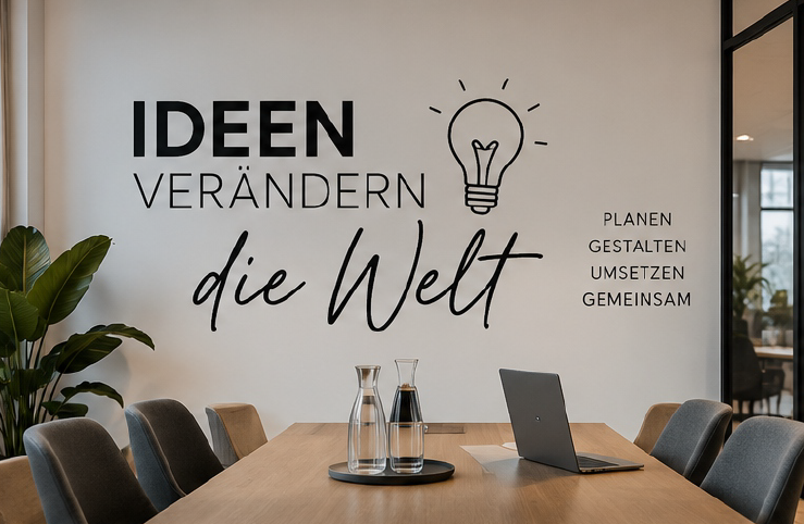 Individuelles Wandtattoo - Wandbild - Firmenlogo - Praxislogo - Logo - Wanddekor