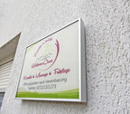 Wand-Firmenschild mit Alu-Rahmen | silber eloxiert,  RAL-Farbton - Bild 12