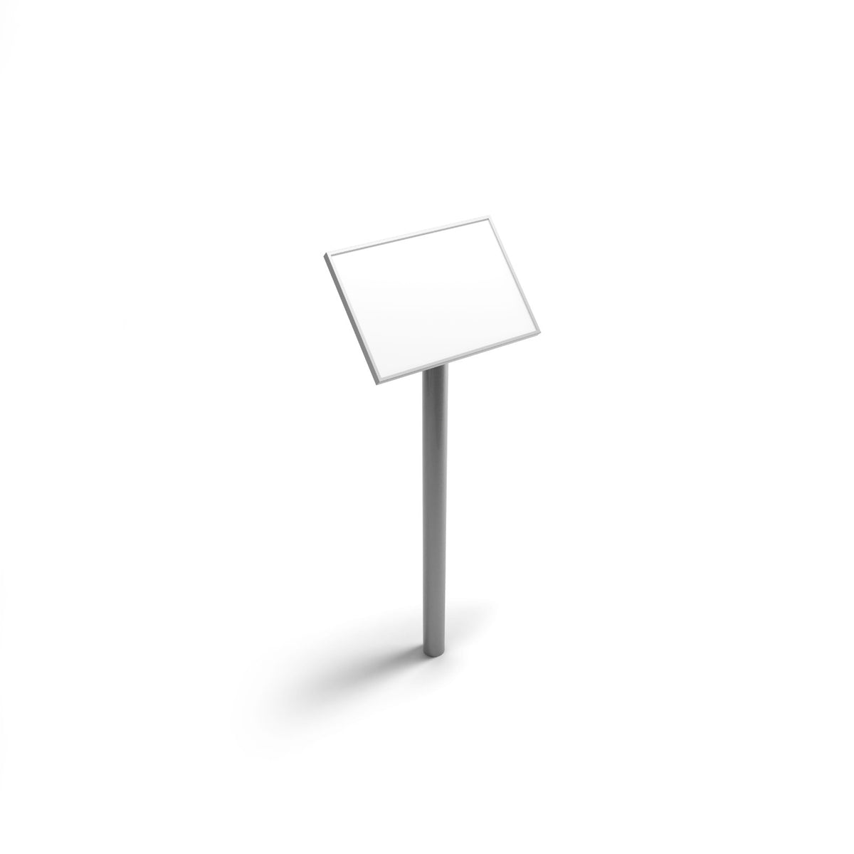 Infotafel | Pultschild 1-beinig | Anti-Graffiti Alu-Platte und verstellbarem Neigungswinkel - Bild 3