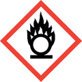Gefahrstoffsymbol GHS 03 „Oxidierend“ | Sauerstoff, Hypochlorit | CLP ADR Gefahrgut Kennzeichnung