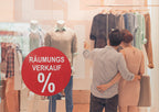 Räumungsverkauf SALE Aufkleber | Aufkleber fürs Schaufenster | Ø 20-90 cm - rot, rosa, orange, blau, grün - Bild 9