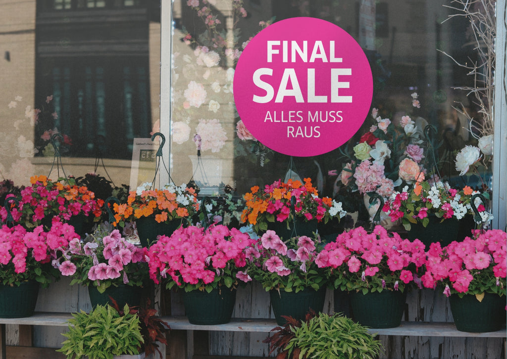 Final Sale , alles muss raus | Sale Fensteraufkleber | Ø 20-90 cm - rot, rosa, orange, blau, grün - Bild 5