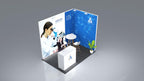 Messestand System Hannover 312 x 212 cm | werkzeugfrei, LED Spots & Hinterleuchtung, ideal für Messeauftritt - Bild 5
