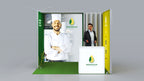 Messestand System Köln 308 x 310 cm | nachhaltig, werkzeugfrei, LED Spots & Hinterleuchtung für professionelle Messen - Bild 3