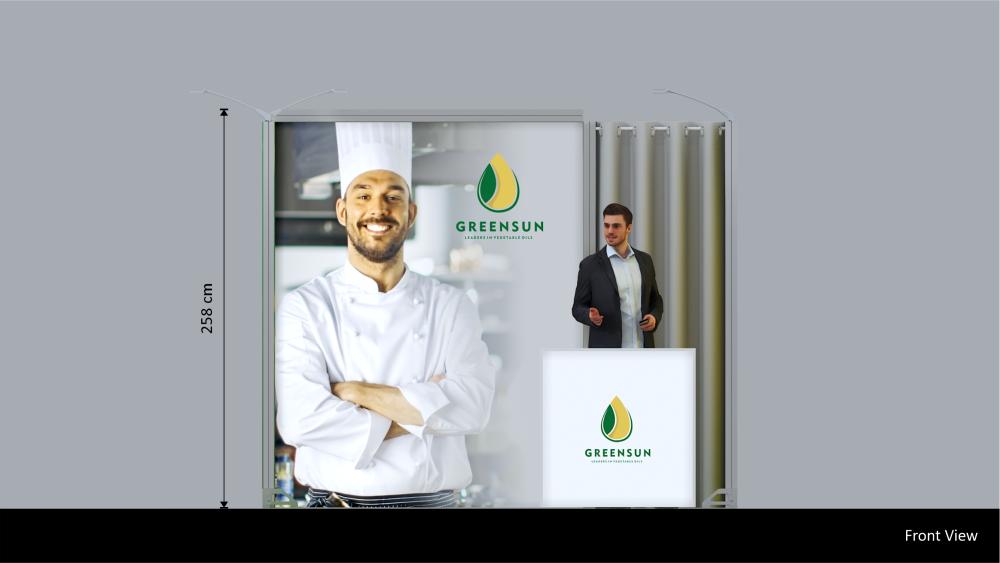 Messestand System Köln 308 x 310 cm | nachhaltig, werkzeugfrei, LED Spots & Hinterleuchtung für professionelle Messen - Bild 7
