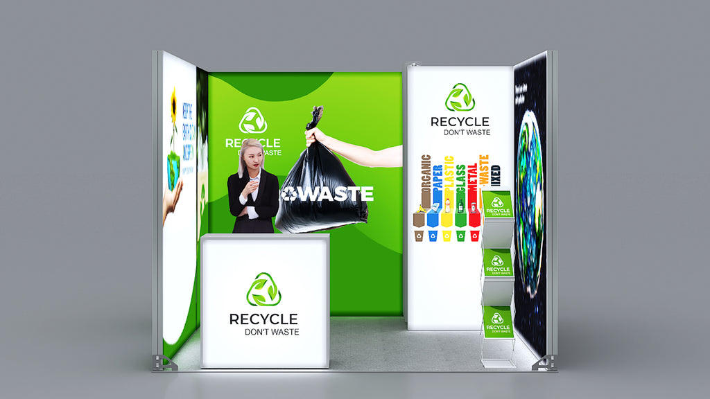 Messestand System München 316 x 304 cm | werkzeugfrei, hinterbeleuchtet | perfekt für Messeauftritt - Bild 3