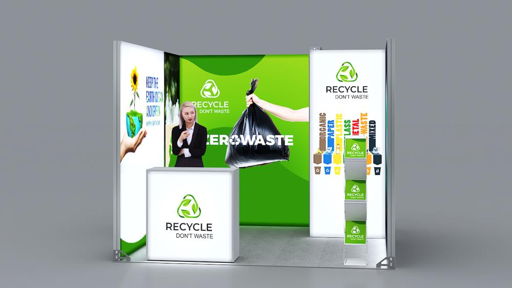 Messestand System München 316 x 304 cm | werkzeugfrei, hinterbeleuchtet | perfekt für Messeauftritt - Bild 4