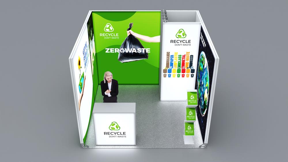 Messestand System München 316 x 304 cm | werkzeugfrei, hinterbeleuchtet | perfekt für Messeauftritt - Bild 5