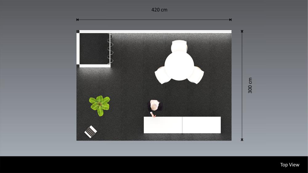 Messestand System Nürnberg 420 x 300 cm | hinterbeleuchtet, werkzeugfrei | für Messen jeder Größe - Bild 8
