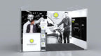 Messestand System Hamburg 400 x 312 cm | werkzeugfrei, LED Spots & Hinterleuchtung | perfekt für Messe - Bild 2