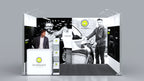 Messestand System Hamburg 400 x 312 cm | werkzeugfrei, LED Spots & Hinterleuchtung | perfekt für Messe - Bild 3