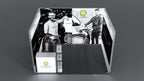 Messestand System Hamburg 400 x 312 cm | werkzeugfrei, LED Spots & Hinterleuchtung | perfekt für Messe - Bild 6