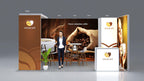 Messestand System Essen 512 x 320 cm | werkzeugfrei, LED Spots & Hinterleuchtung |für professionelle Messeauftritt - Bild 3