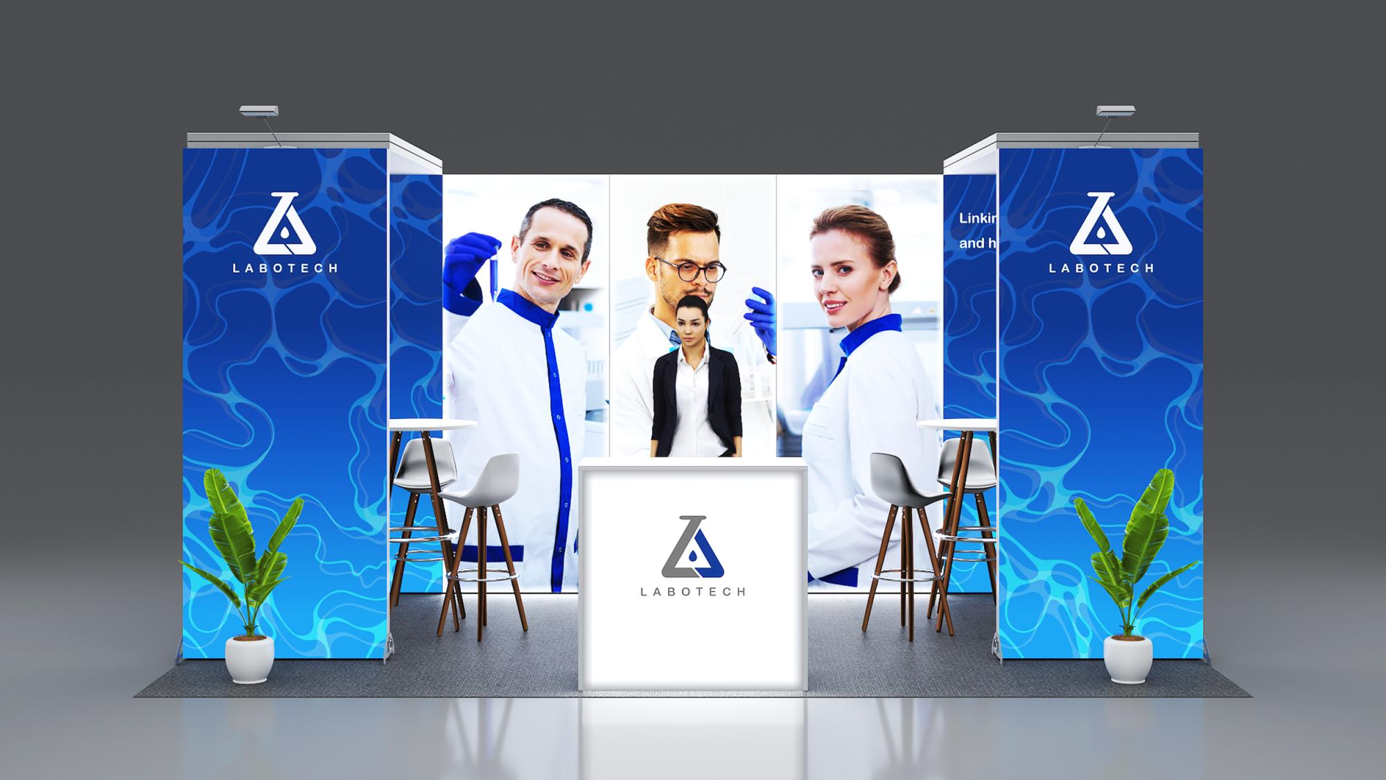 Messestand System Berlin 506 x 300 cm | werkzeugfrei, LED Spots & Hinterleuchtung, ideal für Messeauftritt - Bild 3