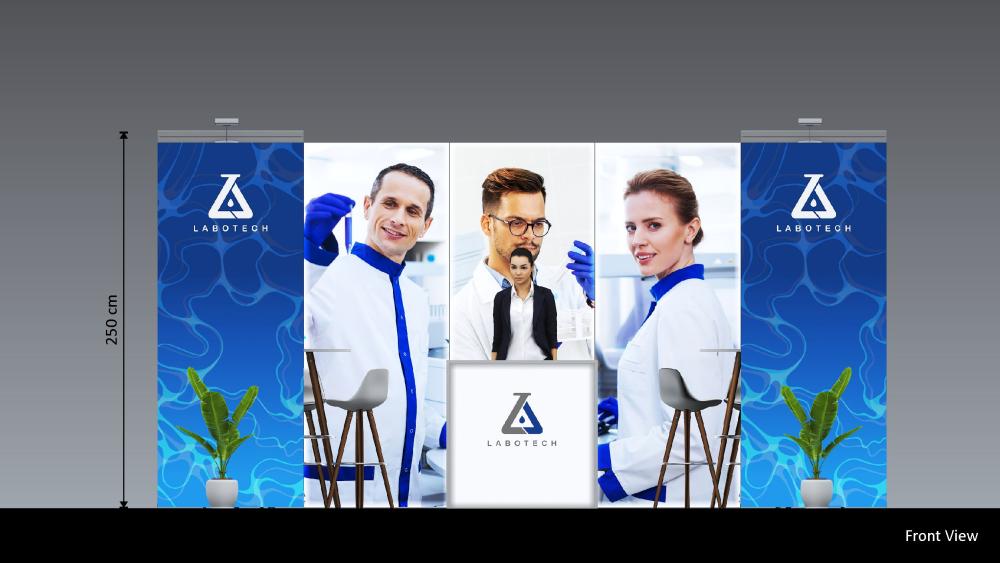 Messestand System Berlin 506 x 300 cm | werkzeugfrei, LED Spots & Hinterleuchtung, ideal für Messeauftritt - Bild 7