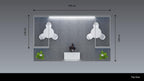 Messestand System Berlin 506 x 300 cm | werkzeugfrei, LED Spots & Hinterleuchtung, ideal für Messeauftritt - Bild 8