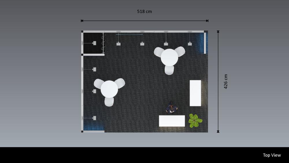 Messewand Stecksystem Aachen 518 x 426 cm | werkzeugfrei, LED Spots & Hinterleuchtung| perfekt für Messeauftritt - Bild 8