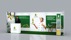 Messewand Stecksystem Bremen 616 x 204 cm | werkzeugfrei, LED Spots & Hinterleuchtung für Messeauftritt - Bild 4