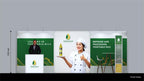 Messewand Stecksystem Bremen 616 x 204 cm | werkzeugfrei, LED Spots & Hinterleuchtung für Messeauftritt - Bild 7