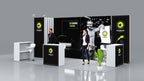 Messewand Stecksystem Augsburg 622 x 300 cm | modular, werkzeugfrei, LED Spots & Hinterleuchtung für Messen - Bild 4