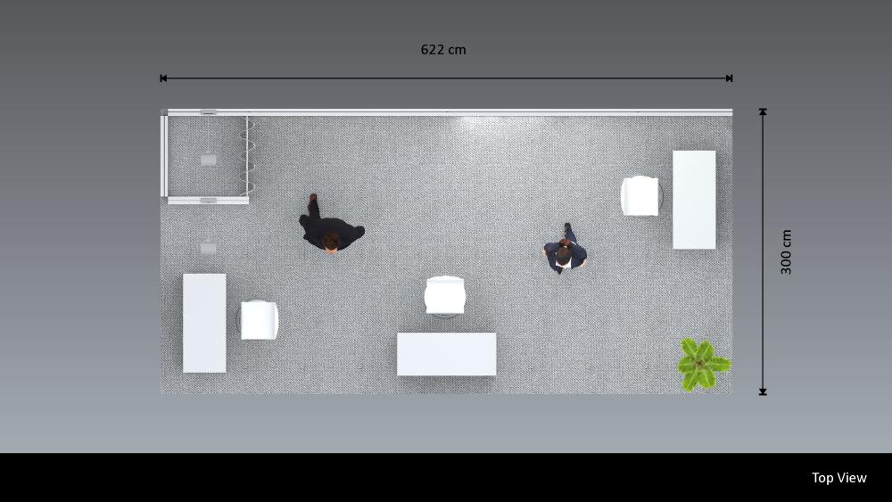Messewand Stecksystem Augsburg 622 x 300 cm | modular, werkzeugfrei, LED Spots & Hinterleuchtung für Messen - Bild 8