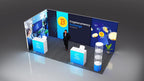 Messewand Stecksystem Friedrichshafen 614 x 314 cm | werkzeugfrei, LED Spots & Hinterleuchtung, ideal für Messeauftritt - Bild 5