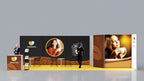 Messewand Stecksystem Karlsruhe 904 x 312 cm | nachhaltig, werkzeugfrei, LED Spots & Hinterleuchtung, ideal für Messeauftritt - Bild 3