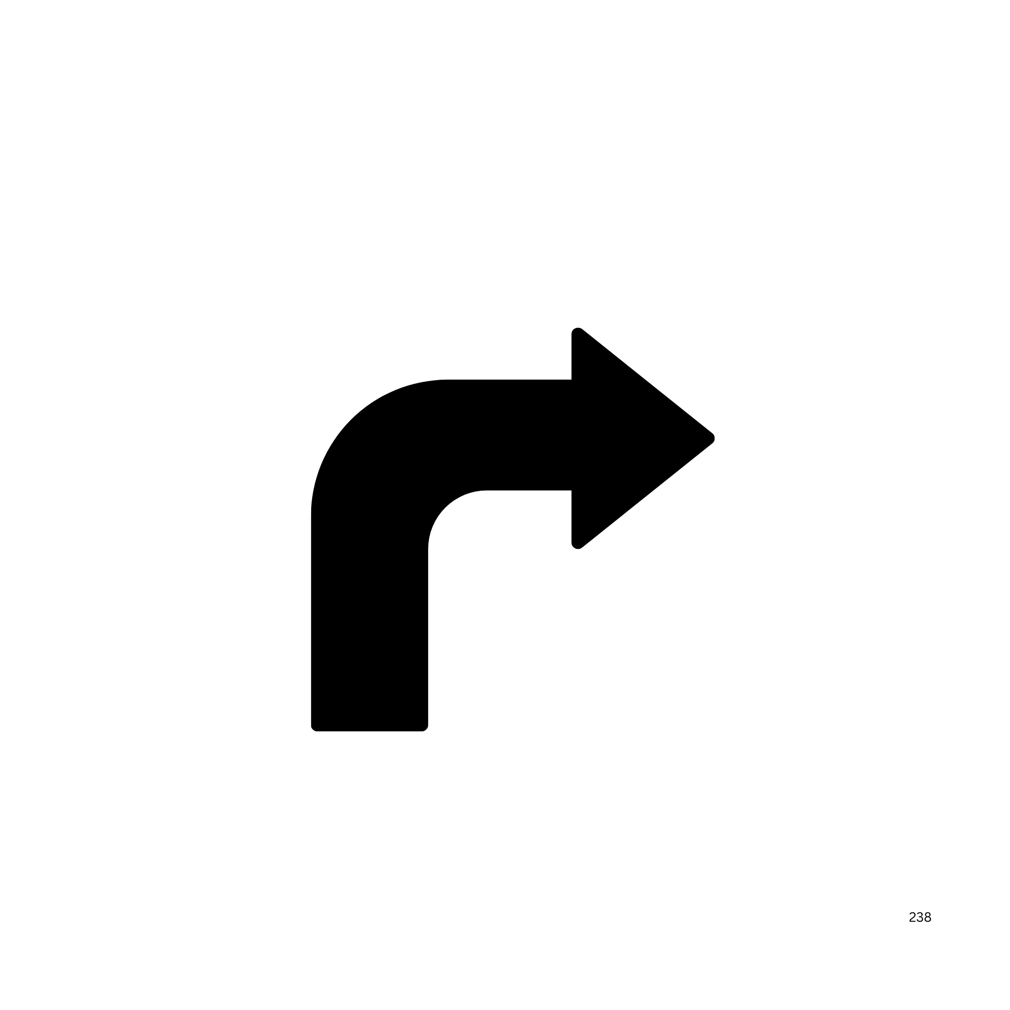 Pfeil rechts abbiegen