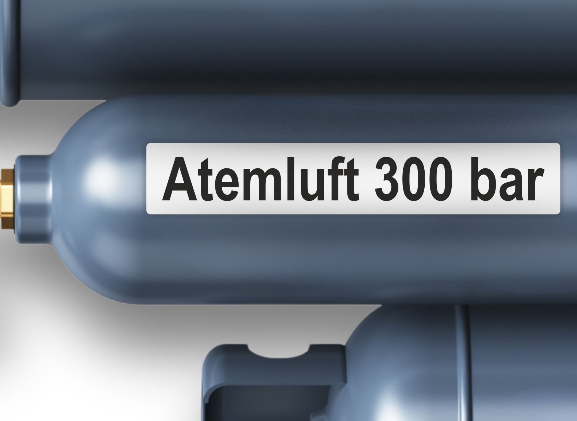 Atemluft 300 bar  | Gefahrgut Kennzeichnung Aufkleber | ADR & DIN 