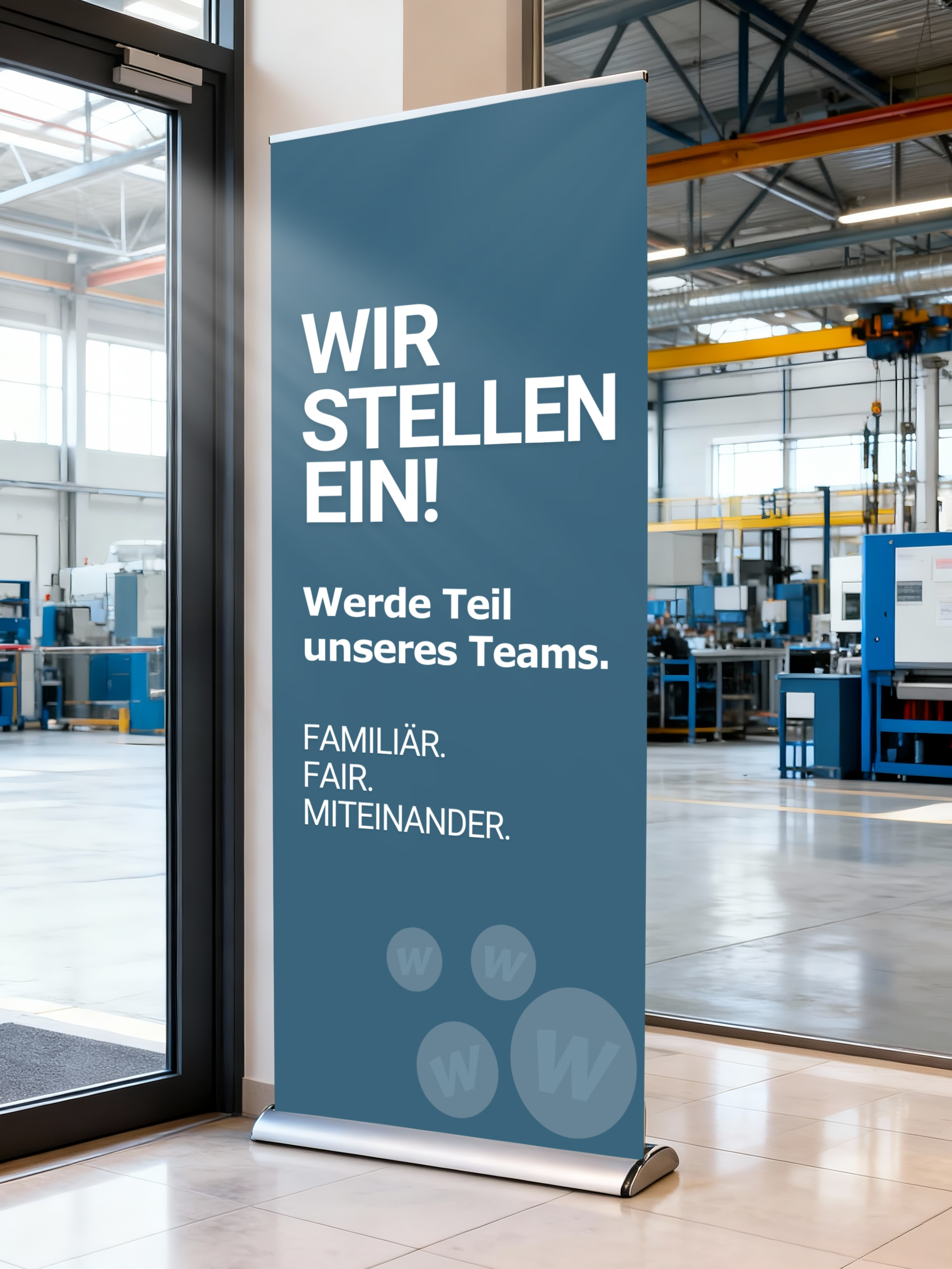 Recruiting  Roll-up, ink. Entwurf und Druck | Kostenlose Versand DE