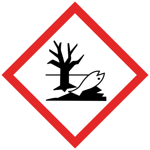 Gefahrstoffsymbol  Umweltgefährlich GHS 09 | CLP Gefahrgut Kennzeichnung 
